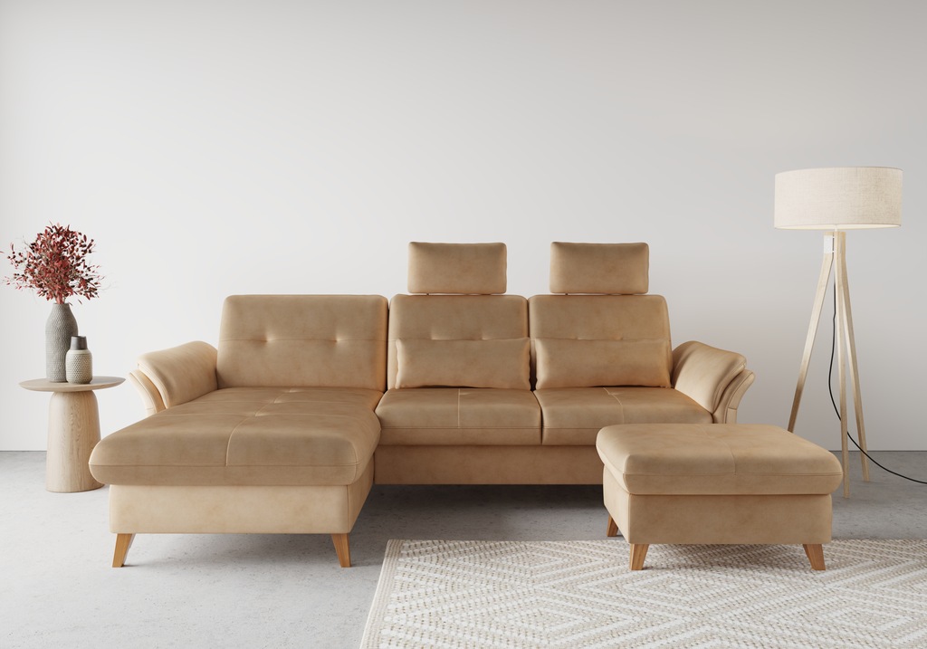 Bild von sit&more Ecksofa "Göteborg", Sitztiefenverstellung und Federkern, wahlweise mit Bettfunktion