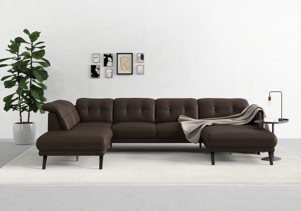 Bild von sit&more Wohnlandschaft "Scandia U-Form", Wahlweise mit Kopfteilverstellung und Armteilfunktion