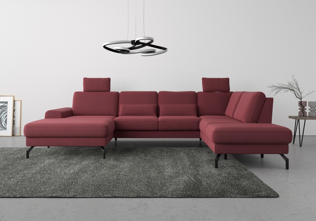 Bild von sit&more Wohnlandschaft "Cinturo U-Form", inklusive Sitztiefenverstellung und Federkern, Sitzhöhe 48 cm