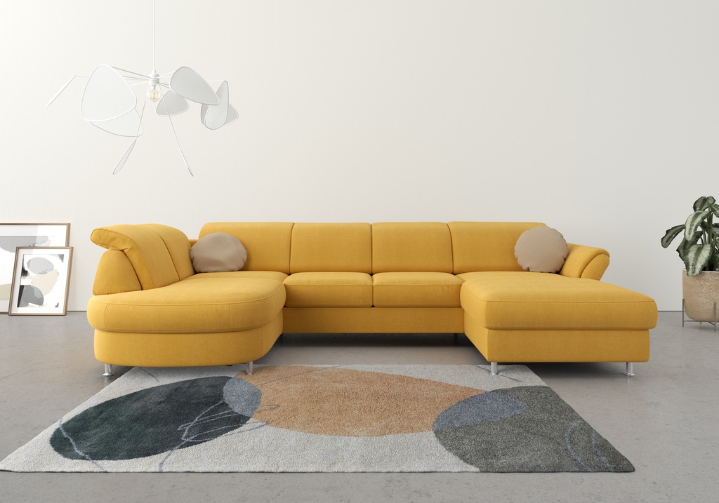 Bild von sit&more Wohnlandschaft "Apulia U-Form", wahlweise Bettfunktion, Bettkasten und Kopf- und Armteilverstellung