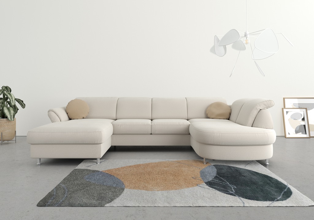 Bild von sit&more Wohnlandschaft "Apulia U-Form", wahlweise Bettfunktion, Bettkasten und Kopf- und Armteilverstellung