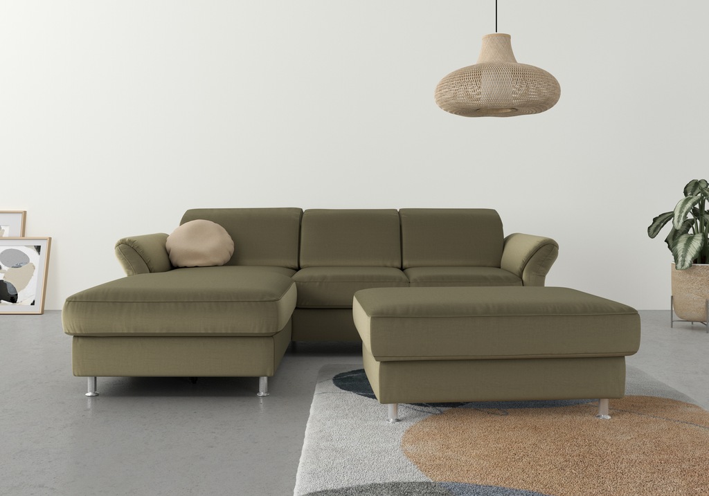 Bild von sit&more Ecksofa "Apulia L-Form", wahlweise Bettfunktion, Bettkasten und Kopf- und Armteilverstellung