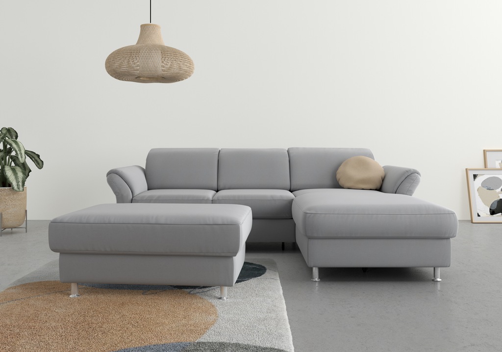 Bild von sit&more Ecksofa "Apulia L-Form", wahlweise Bettfunktion, Bettkasten und Kopf- und Armteilverstellung