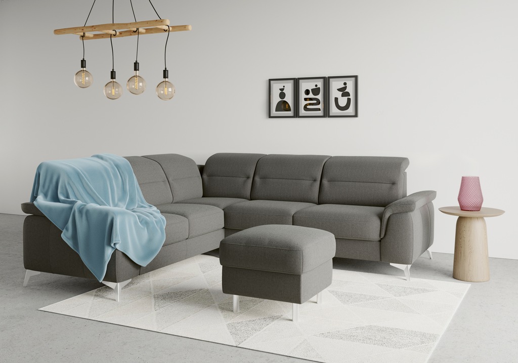 Bild von sit&more Ecksofa "Sinatra L-Form", optional mit Kopfteilverstellung und Armteilfunktion