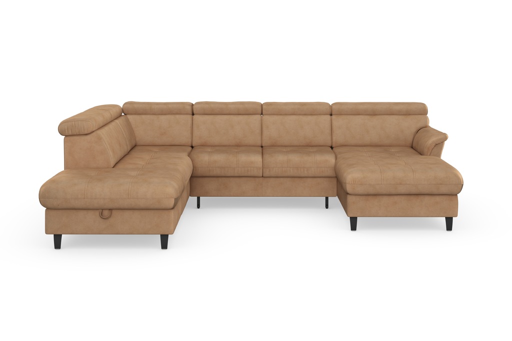 Bild von sit&more Wohnlandschaft "Marano U-Form", inklusive Kopfteilverstellung, wahlweise mit Bettfunktion, Bettkasten