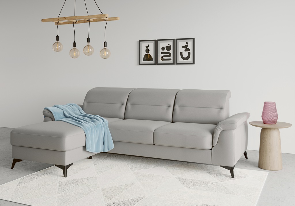 Bild von sit&more Ecksofa "Sinatra L-Form", mit Recamiere, optional mit Kopfteilverstellung und Armteilfunktion
