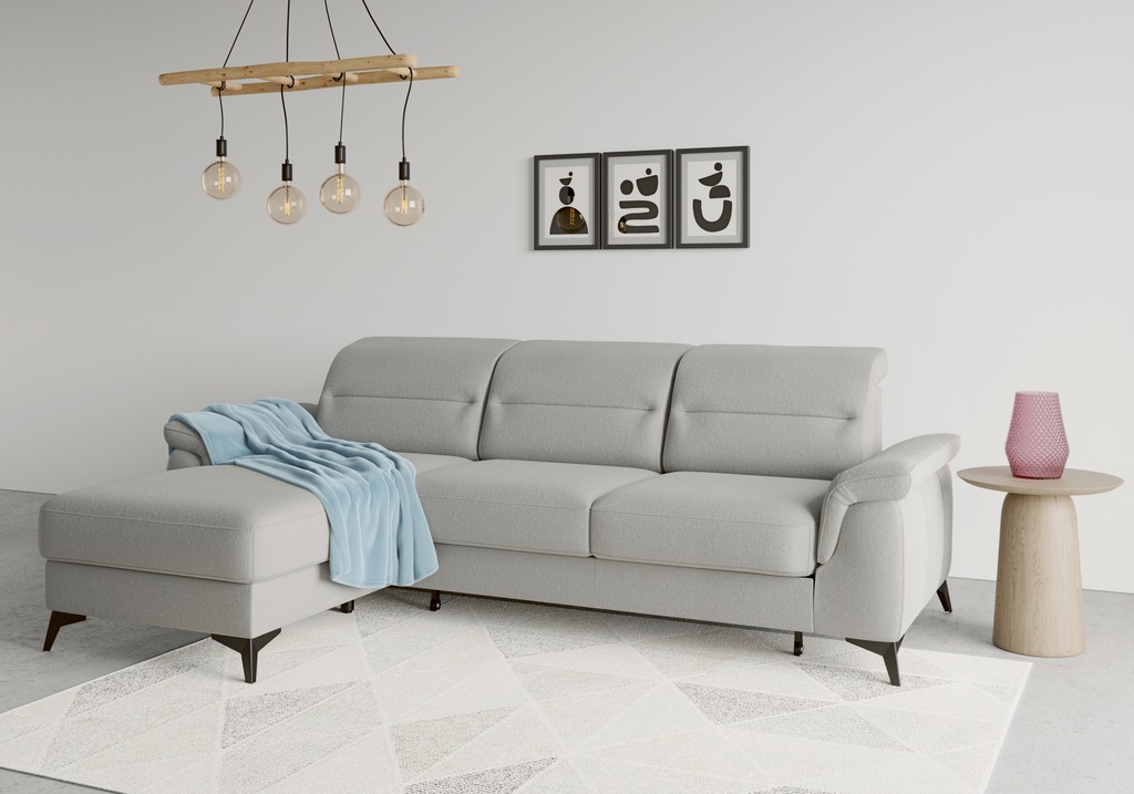 Bild von sit&more Ecksofa "Sinatra L-Form", mit Recamiere, optional mit Kopfteilverstellung und Armteilfunktion