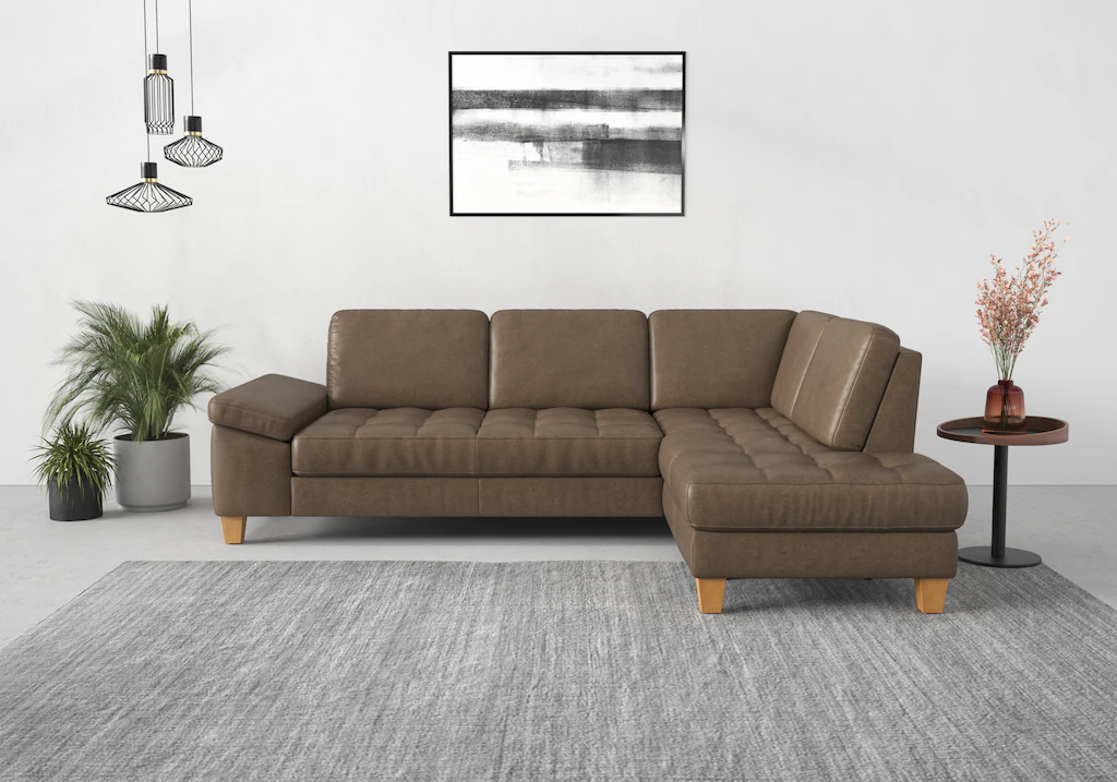 Bild von sit&more Ecksofa "Westham L-Form", mit Ottomane, mit oder ohne Bettfunktion, Bettkasten, Verstellung