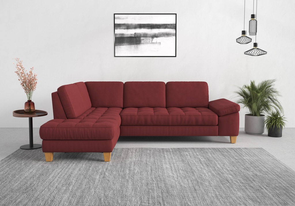 Bild von sit&more Ecksofa "Westham L-Form", mit Ottomane, mit oder ohne Bettfunktion, Bettkasten, Verstellung