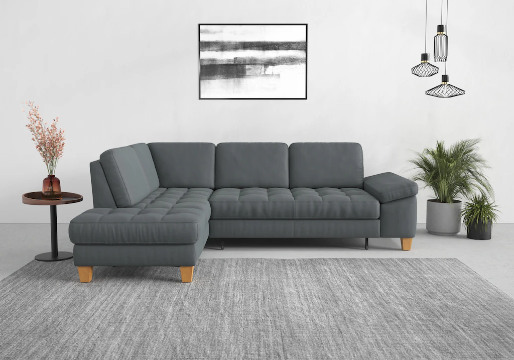 Bild von sit&more Ecksofa "Westham L-Form", mit Ottomane, mit oder ohne Bettfunktion, Bettkasten, Verstellung