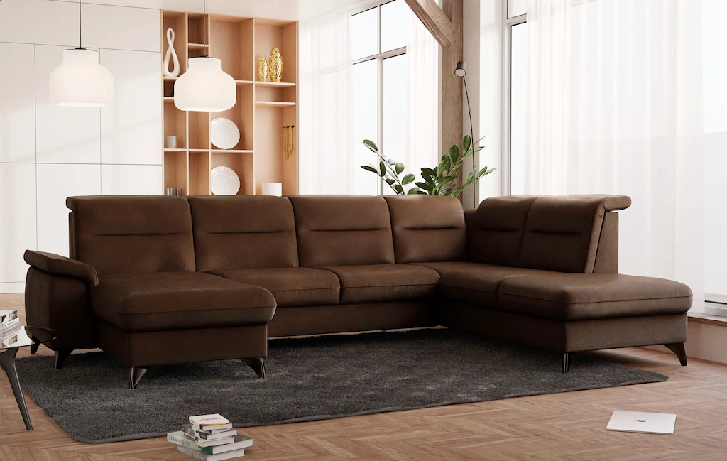 Bild von sit&more Wohnlandschaft "Astoria U-Form", wahlweise mit motorischer Relaxfunktion