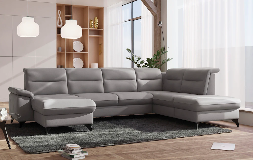 Bild von sit&more Wohnlandschaft "Astoria U-Form", wahlweise mit motorischer Relaxfunktion
