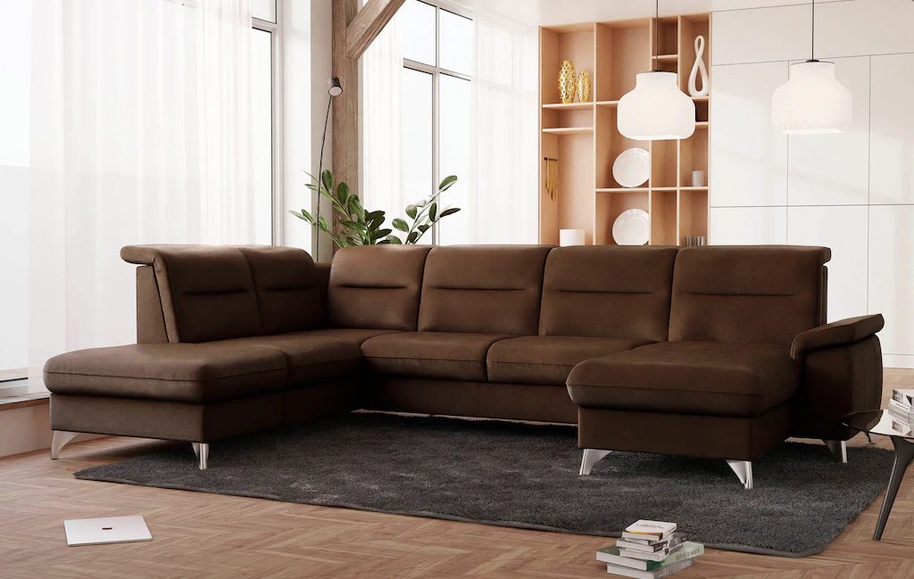 Bild von sit&more Wohnlandschaft "Astoria U-Form", wahlweise mit motorischer Relaxfunktion