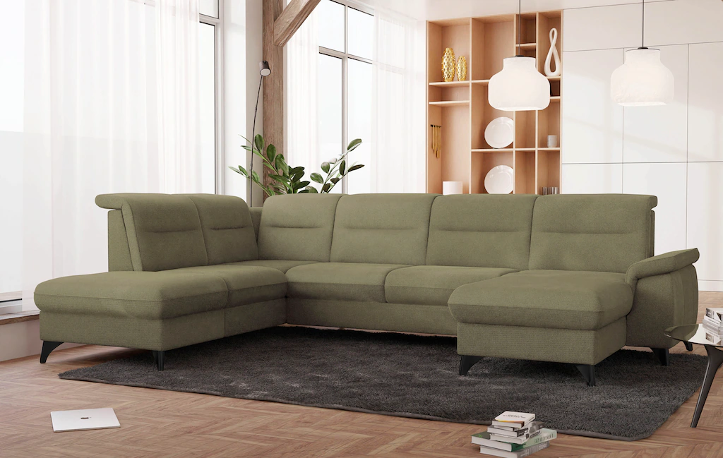 Bild von sit&more Wohnlandschaft "Astoria U-Form", wahlweise mit motorischer Relaxfunktion