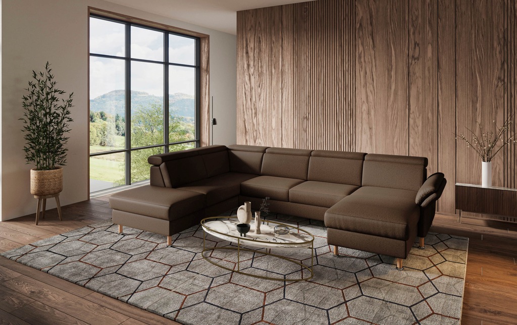 Bild von Home affaire Wohnlandschaft "Calypso U-Form", wahlweise mit motorischer Relaxfunktion