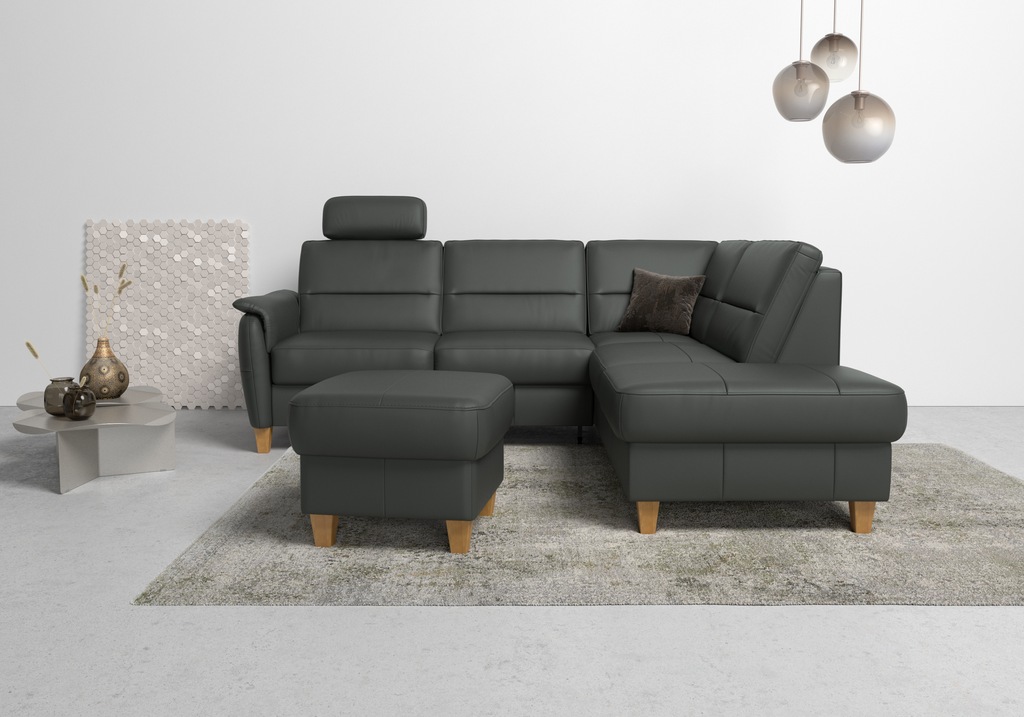 Bild von Home affaire Ecksofa "Palmera L-Form", Federkern, wahlweise mit Bettfunktion und mit/ohne Stauraum
