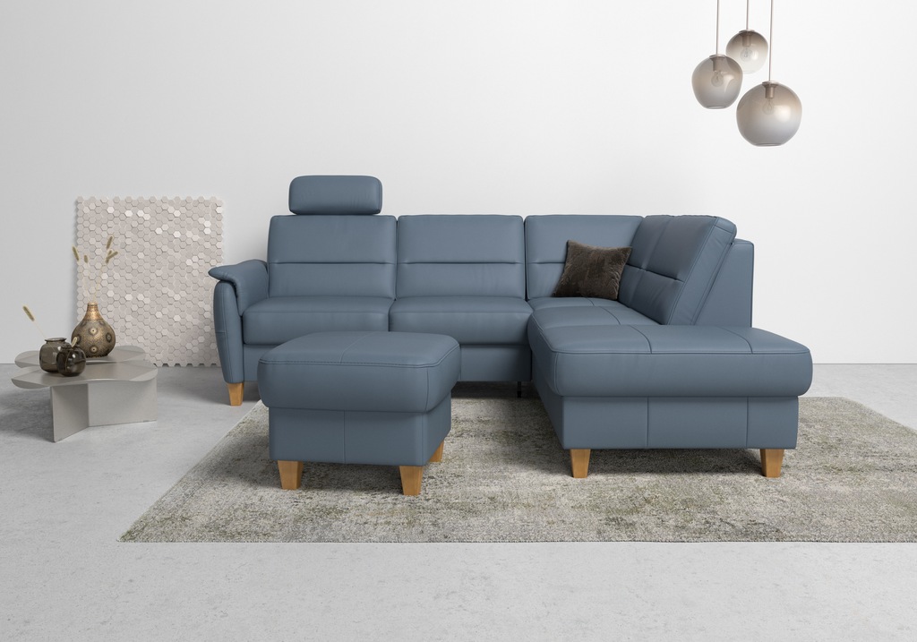 Bild von Home affaire Ecksofa "Palmera L-Form", Federkern, wahlweise mit Bettfunktion und mit/ohne Stauraum