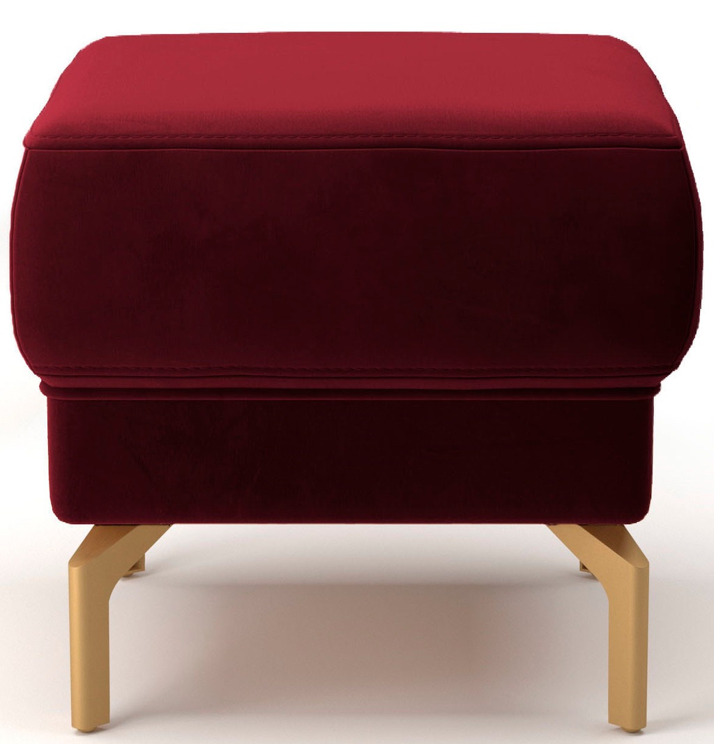Bild von sit&more Hocker "Orient 4 V", goldfabene Metallfüße