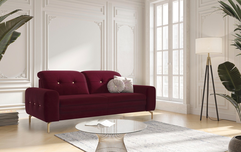 Bild von sit&more 2,5-Sitzer "Orient 4 V", inkl. 2 Zierkissen und Strass-Stein an Rücken- und Armlehnen