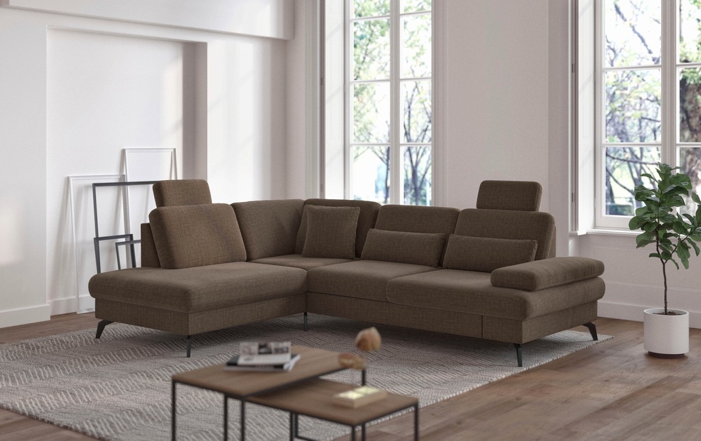 Bild von sit&more Ecksofa "Morris L-Form inkl. Sitztiefenverstellung", wahlweise mit Bettfunktion, Bettkasten und Armteilverstellung