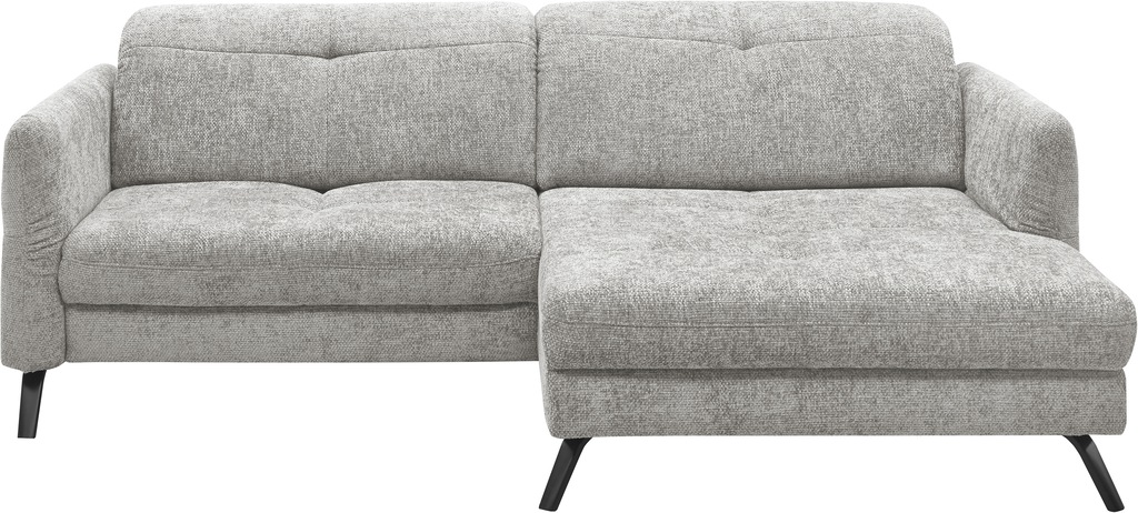 Bild von set one by Musterring Ecksofa "SO 4400 V", wahlweise mit motorischer Bettfunktion & Kopfverstellung, Fuß schwarz