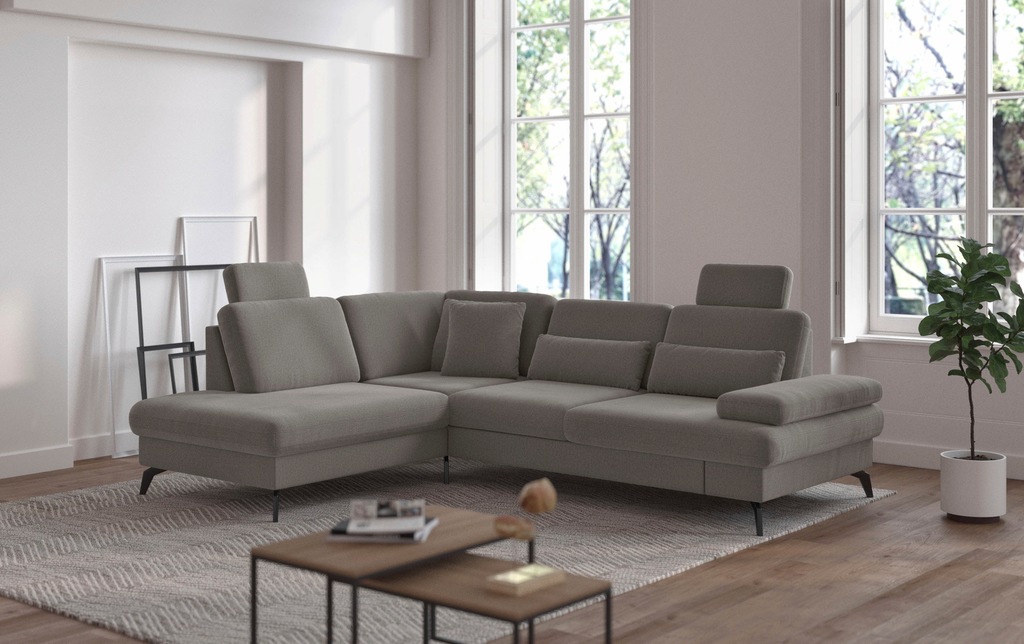 Bild von sit&more Ecksofa "Morris L-Form inkl. Sitztiefenverstellung", wahlweise mit Bettfunktion, Bettkasten und Armteilverstellung