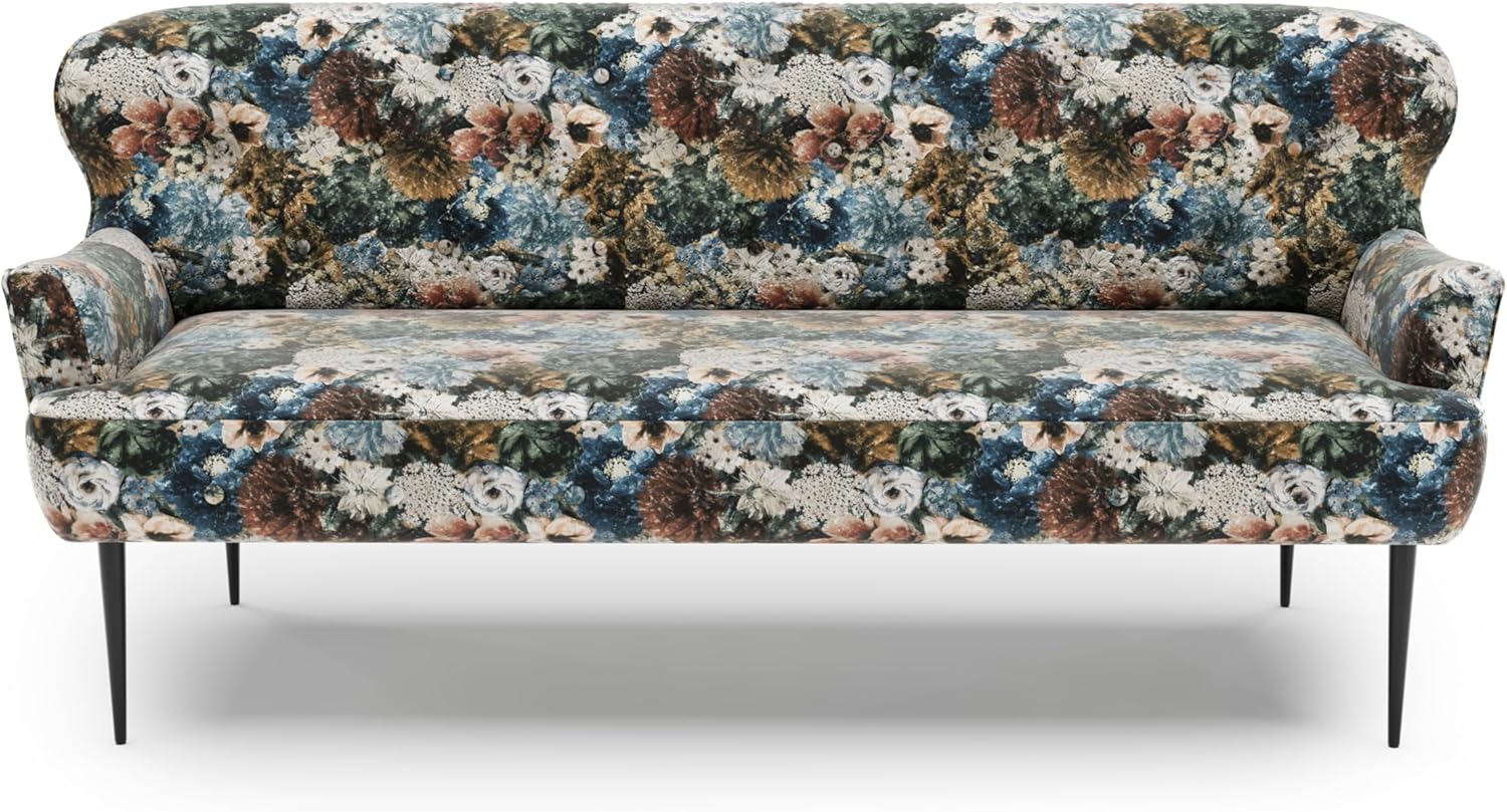 Bild von CAVADORE 3-Sitzer Küchensofa Amba, Trendige Sitzbank für Küche oder Esszimmer / 193 x 97 x 87 / Flachgewebe: Hellgrau