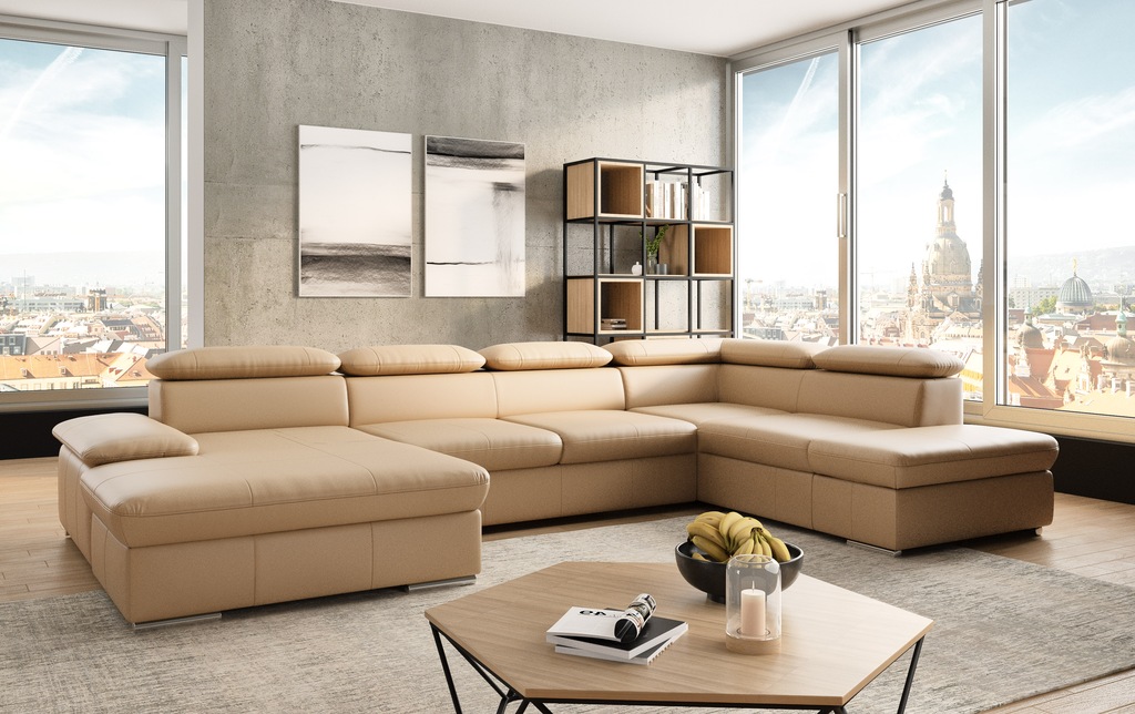 Bild von sit&more Wohnlandschaft "Valantine U-Form", inkl. Kopf- und Armteilverstellung, wahlweise mit Bettfunktion