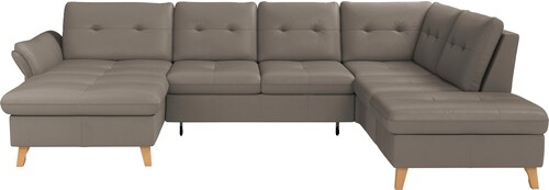 Bild von sit&more Wohnlandschaft »Göteborg«, Sitztiefenverstellung und Federkern, wahlweise mit Bettfunktion