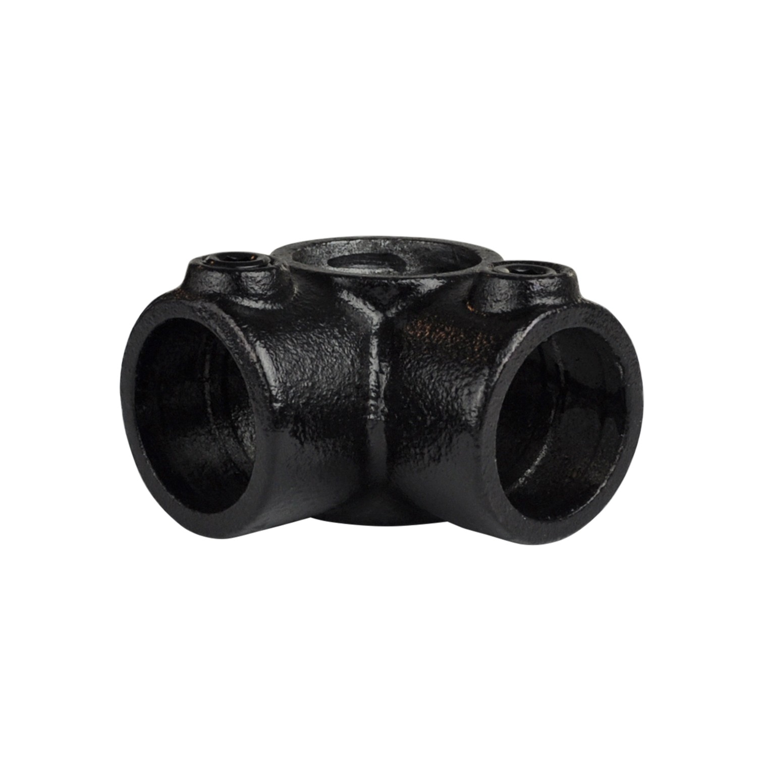Bild von Rohrverbinder Eckstück Durchgehend - Typ 20D - 42,4 mm (Schwarz)