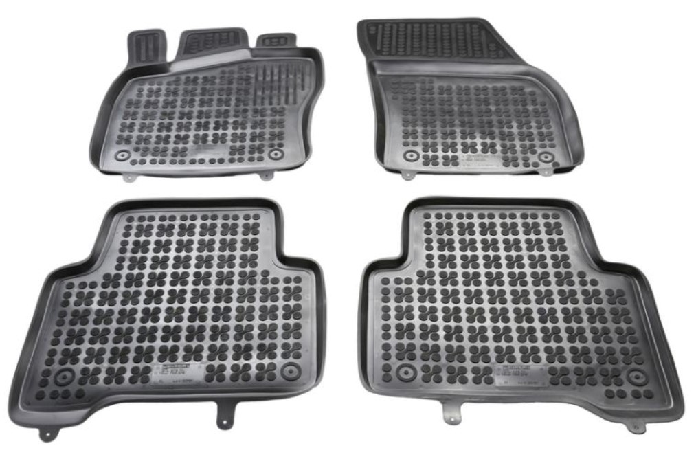 Bild von REZAW PLAST 200121 Fußmattensatz Gummi vorne und hinten schwarz VOLKSWAGEN: Tiguan II, Touran II
