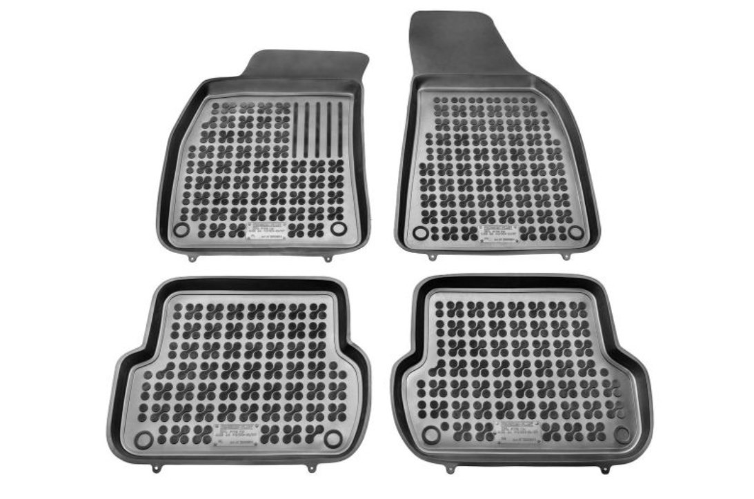 Bild von REZAW PLAST 200301 Fußmattensatz Autofußmatten Gummi vorne und hinten 4 schwarz Maßgefertigt AUDI: A4 B7 Avant, A4 B7 Saloon, A4 B6 Avant