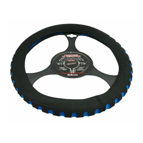 Bild von Car Commerce Universal Auto Lenkradhülle Sprint II – Blau 37-39,5 Eco-Leder