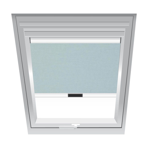 Bild von Roto Sichtschutzrollo Hellgrau 1-R05, 134x145 cm – Eleganz und Funktionalität für Ihr Dachfenster