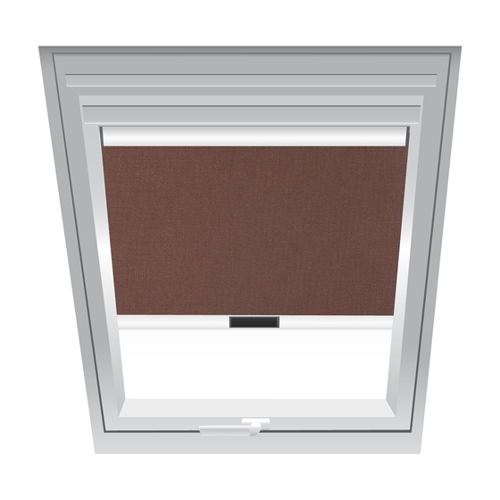 Bild von Roto Sichtschutzrollo Braun 2-R31 für Dachfenster