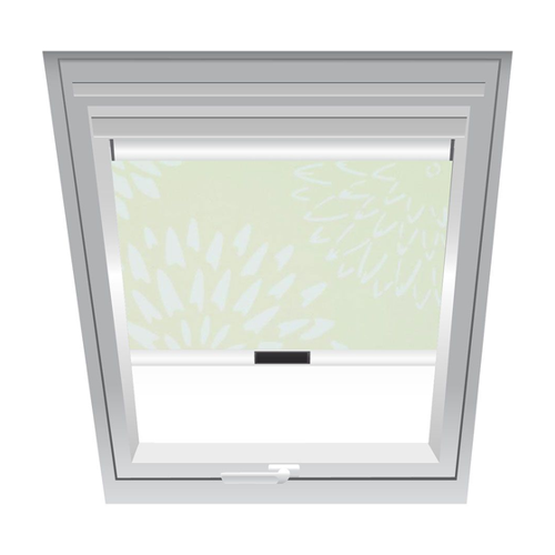 Bild von Roto Verdunklungsrollo Blumen-Beige 3-V51 – 94x160 cm (9/16)