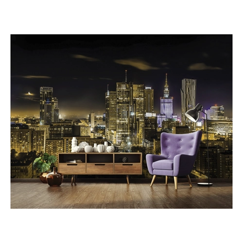 Bild von Wallarena Fototapete Stadt bei Nacht New York Brücke – Vlies Tapete für Ihr Zuhause