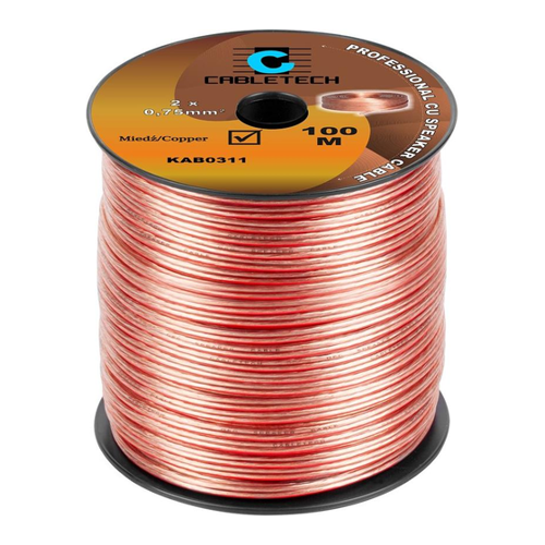 Bild von Cabletech Lautsprecherkabel 0,75 mm 100 m
