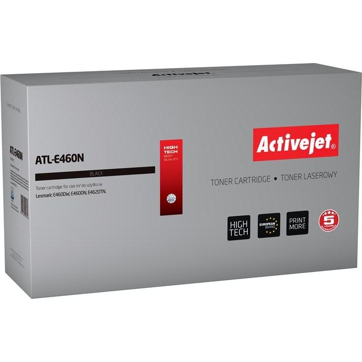 Bild von ActiveJet Supreme ATL-E460N - black - compatible - toner cartridge (alternative for: Lexmark E460X21E) - Tonerpatrone Schwarz