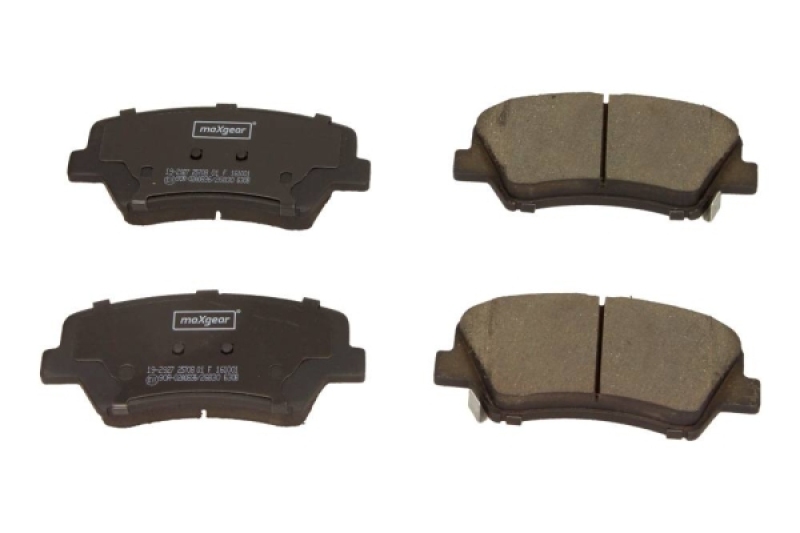 Bild von MAXGEAR 19-2927 Bremsbelagsatz Bremsbeläge, Bremsklötze, Bremssteine Vorderachse mit akustischer Verschleißwarnung HYUNDAI: i30 III Hatchback