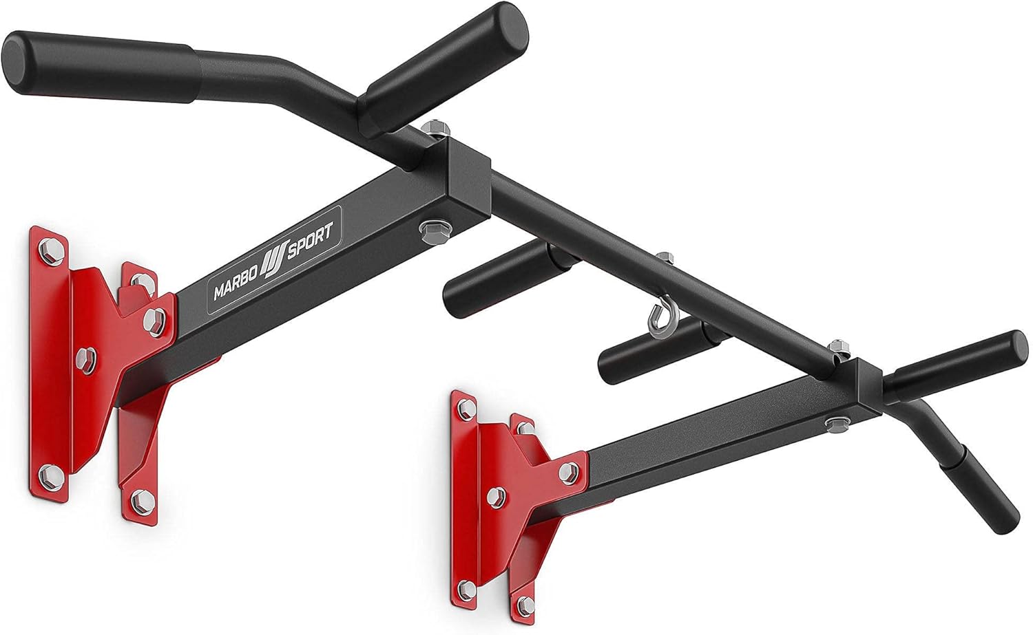 Bild von Marbo Sport, Klimmzugstange MH-D202+, Heimturnhalle Pull Up Bar, Universal Wand und Deckenstange mit Beutelhalter, Fitnessgeräte für zuhause, Sportgeräte