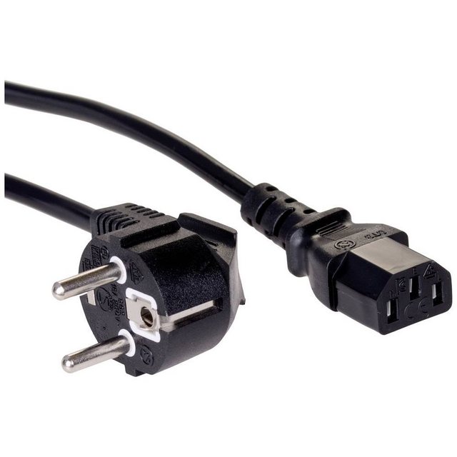Bild von Akyga Strom Adapterkabel [1x Schutzkontakt-Stecker - 1x Kaltgeräte-Buchse C13] 3 (3 m), Stromkabel