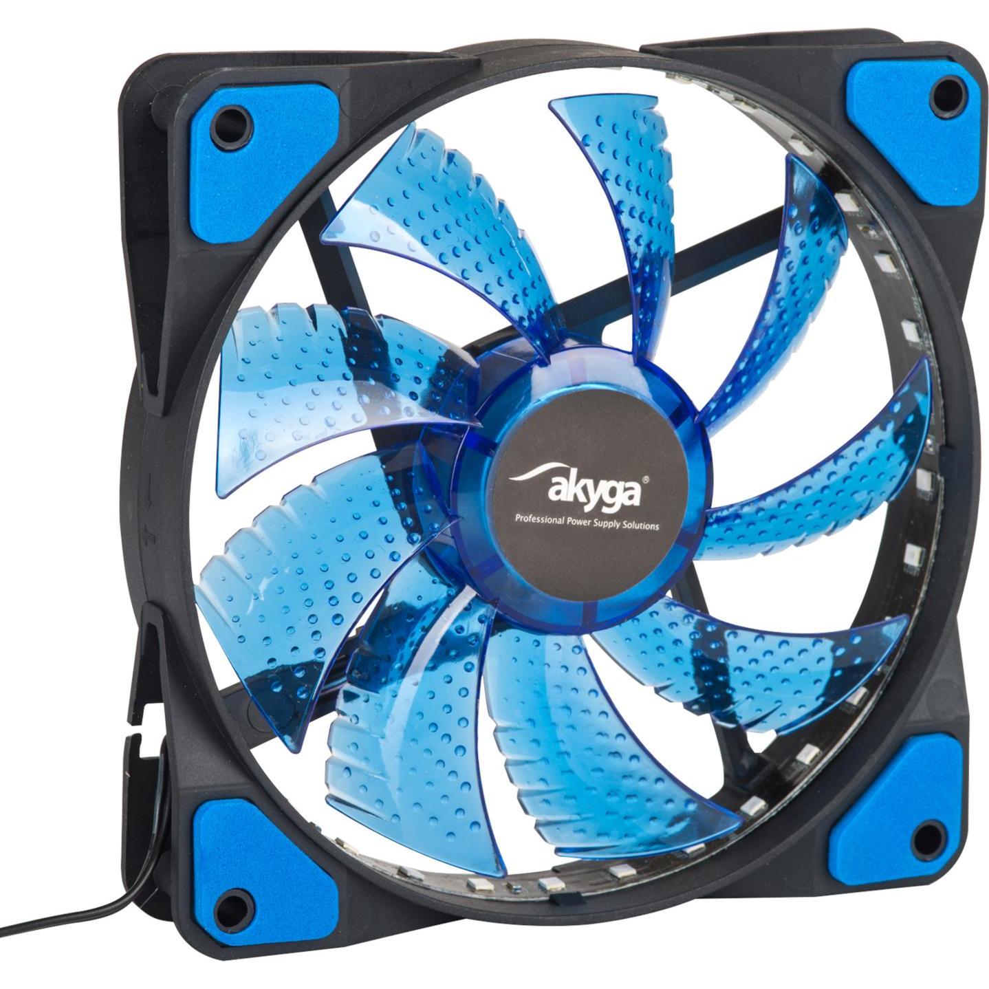 Bild von Akyga Wentylator systemowy AW-12E-BL 120 (120 mm, 1 x), PC Lüfter, Schwarz