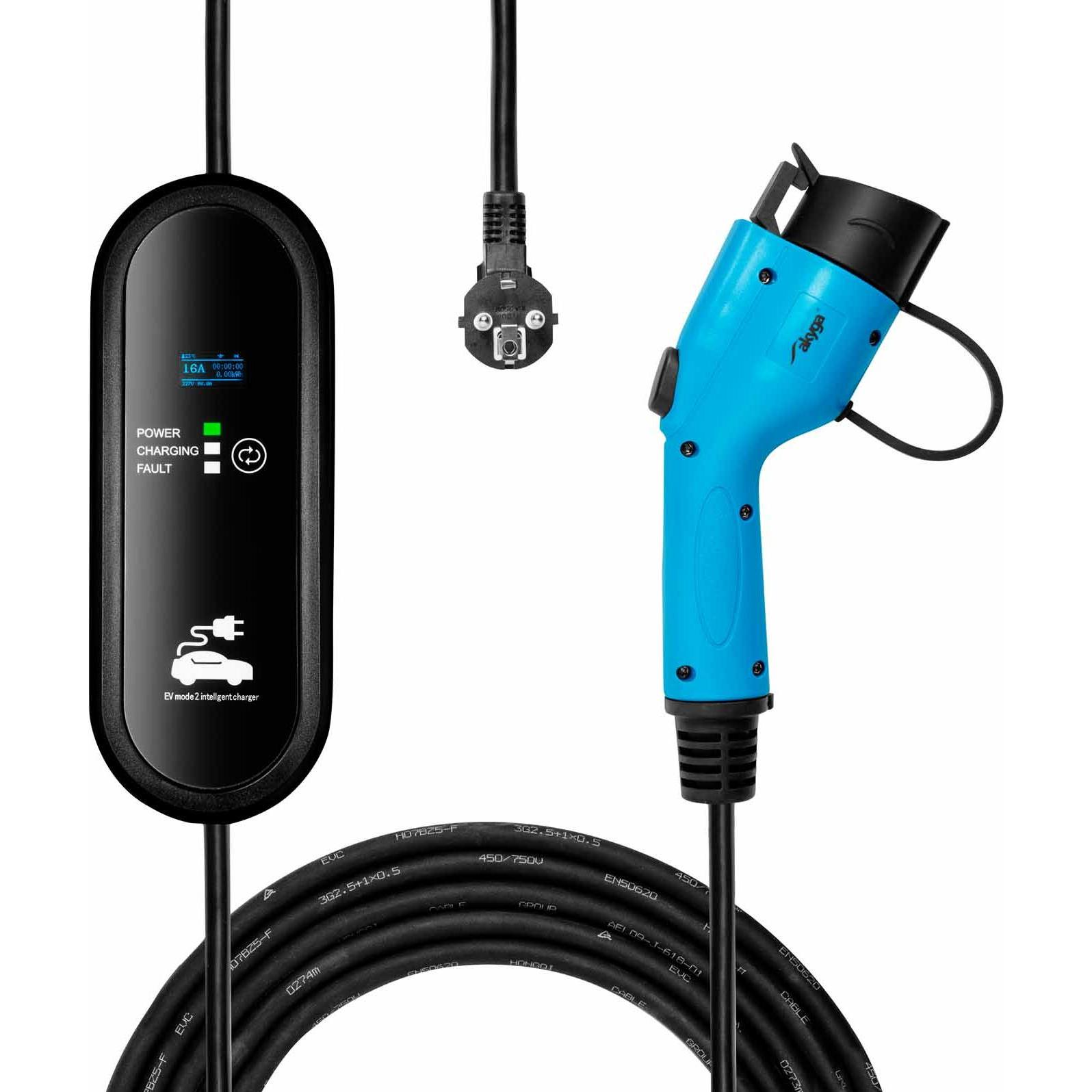 Bild von Akyga, Elektroauto Ladekabel, AK-EC-18 eMobility Ladekabel 5m (3.80 kW, 16 A, 5 m)