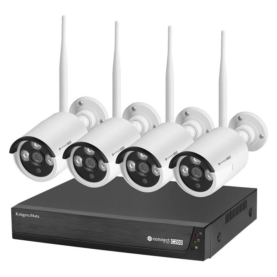 Bild von Krüger&Matz Connect C200 Tuya WiFi-Überwachungskit, Netzwerkkamera