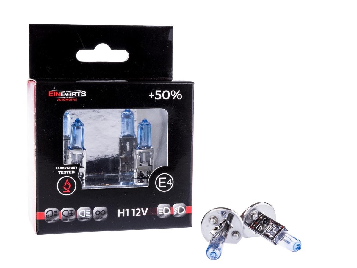Bild von EINPARTS EPB10K Glühlampe, Fernscheinwerfer H1 12V 55W P14,5s 5000K Halogen AUDI: A3 Hatchback, A6 C6 Avant, A4 B5 Saloon