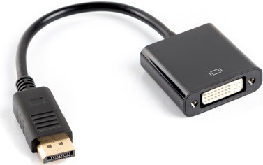 Bild von Lanberg AD-0007-BK Videokabel-Adapter 0,1 m DisplayPort DVI-D Schwarz (AD-0007-BK)