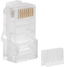 Bild von Lanberg PLU-6020 Drahtverbinder RJ-45 (U/UTP, CAT6, 0.22 m), Netzwerkkabel