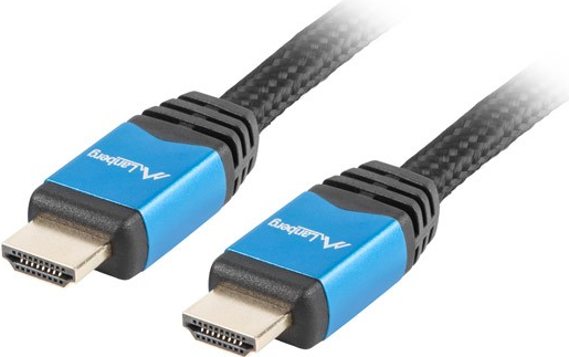 Bild von Lanberg CA-HDMI-20CU-0030-BL HDMI-Kabel 3 m HDMI Typ A (Standard) Schwarz (CA-HDMI-20CU-0030-BL)