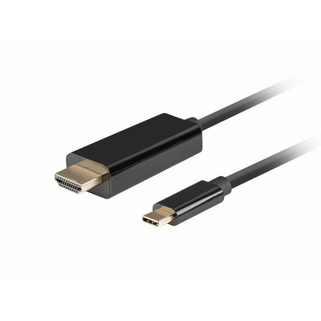 Bild von Lanberg CA-CMHD-10CU-0018-BK video cable adapter USB Type-C HDMI (1.80 m, HDMI), Video Kabel